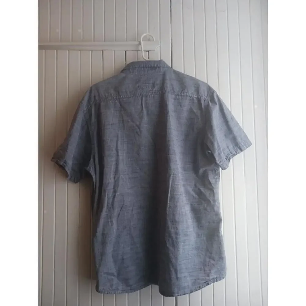 Levi's Nevin Denim Western Button Up Shirt Blue XL
